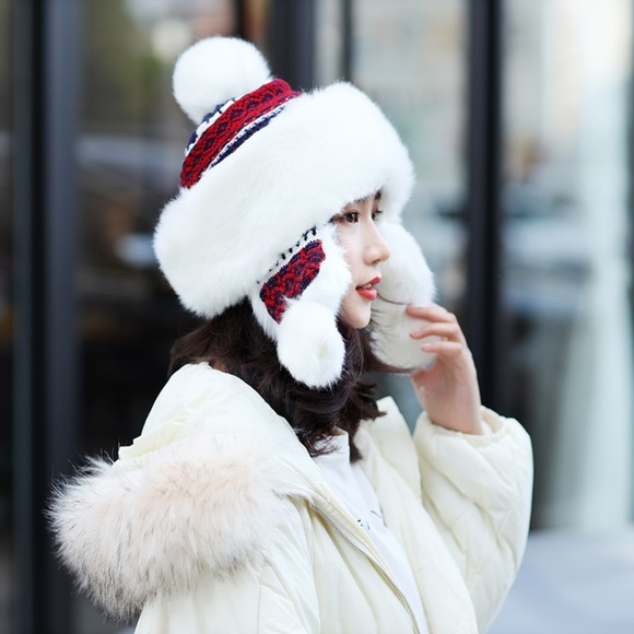 Accessories - Womens Winter Knit Mongolia hat